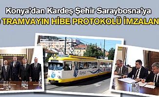 Saraybosna Büyükşehir Belediyesi’ne 20 adet tramvay hediye etti