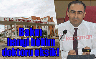 Bakın Hangı Bölüm Doktoru Eksik!