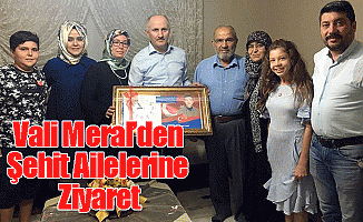 Vali Meral'den Şehit Ailelerine Ziyaret