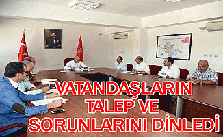 Vatandaşların Talep Ve Sorunlarını Dinledi