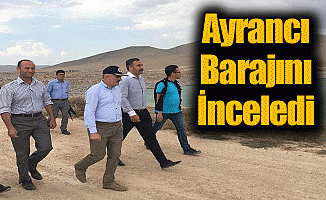 Ayrancı Barajını İnceledi