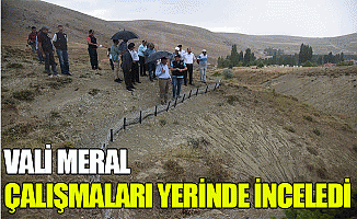 Vali Meral Çalışmaları Yerinde İnceledi