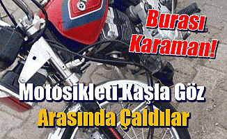 Motosikleti Kaşla Göz Arasında Çaldılar!