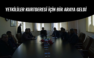 YETKİLİLER KURTDERESİ İÇİN BİR ARAYA GELDİ