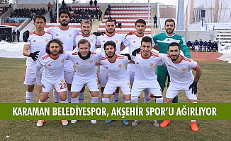 KARAMAN BELEDİYESPOR, AKŞEHİR SPOR’U AĞIRLIYOR