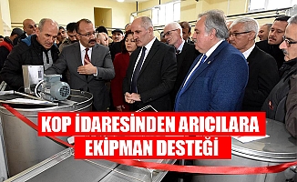 KOP İDARESİNDEN ARICILARA EKİPMAN DESTEĞİ