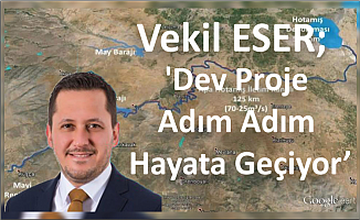 Vekil ESER; 'Dev Proje Adım Adım Hayata Geçiyor'