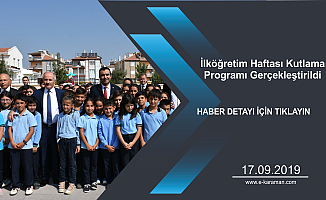 İlköğretim Haftası Kutlama Programı Gerçekleştirildi