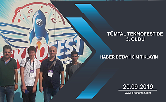 TÜMTAL TEKNOFEST'DE 3. OLDU