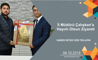 Eğitim Bir-Sen’den İl Müdürü Çalışkan'a Hayırlı Olsun Ziyareti