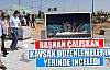 Karamanda Başkan Çalışkan, kavşak çalışmasını inceledi