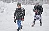 Karaman'da kar yağışı ile okullar tatil edildi