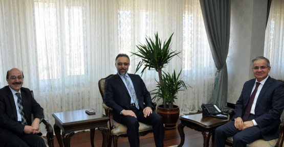 YÖK heyeti Karaman Valisi Tapsız'ı Ziyaret Etti